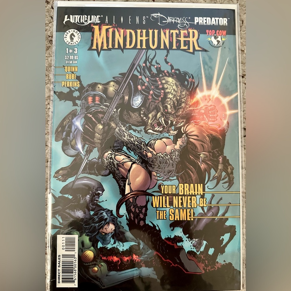 Mindhunter #1  (2000) Dark Horse Comics Aliens/Darkness/Predator/Witchblade